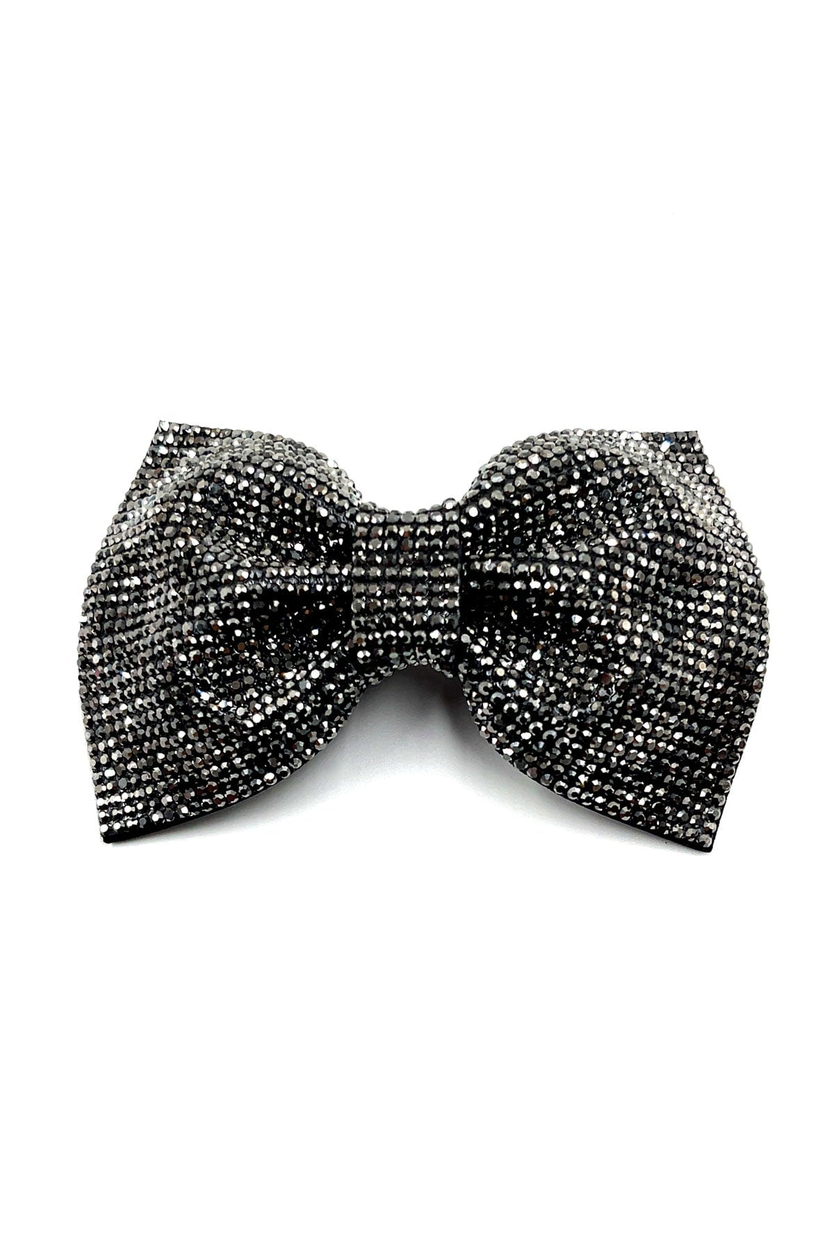 Elegant Shiny Rhinestones Hair Bow Ribbon Barrette Barrettes Soho Style