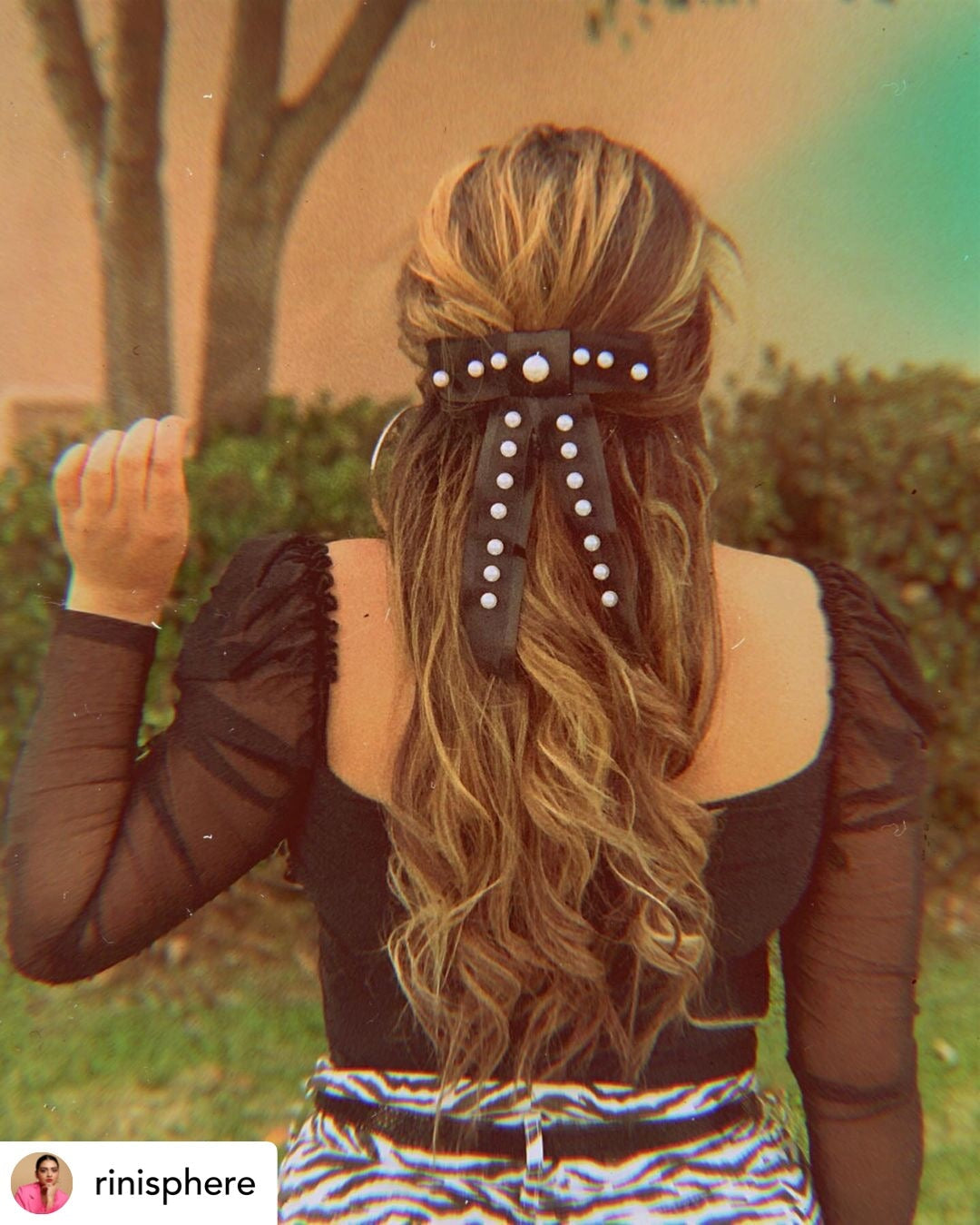 Pearl Bow Barrette Bobby Pins set Hair Accessorie Soho Style
