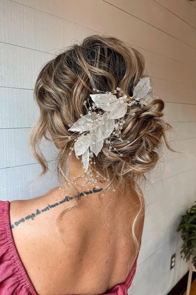 Organza Bloom Flower Hair Crown Wedding Sale
