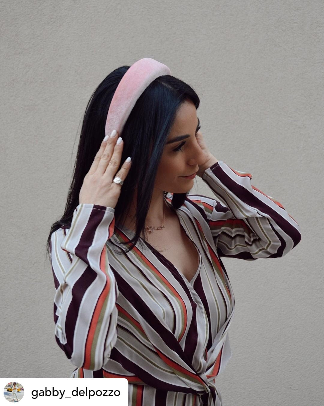 Uptown Girl Padded Velvet Headband Headband 2019