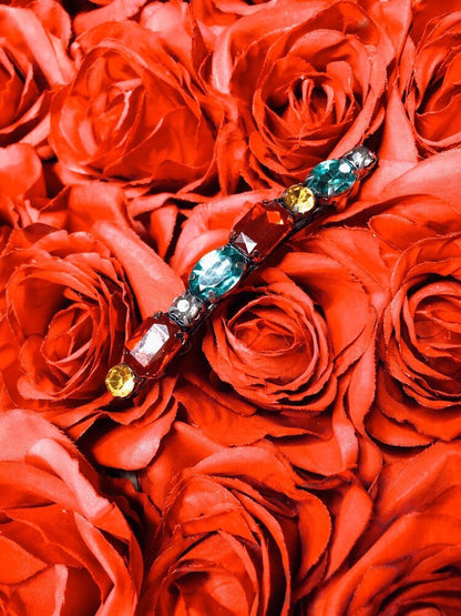 Multi-Colored Bejeweled Barrette Barrette 2020