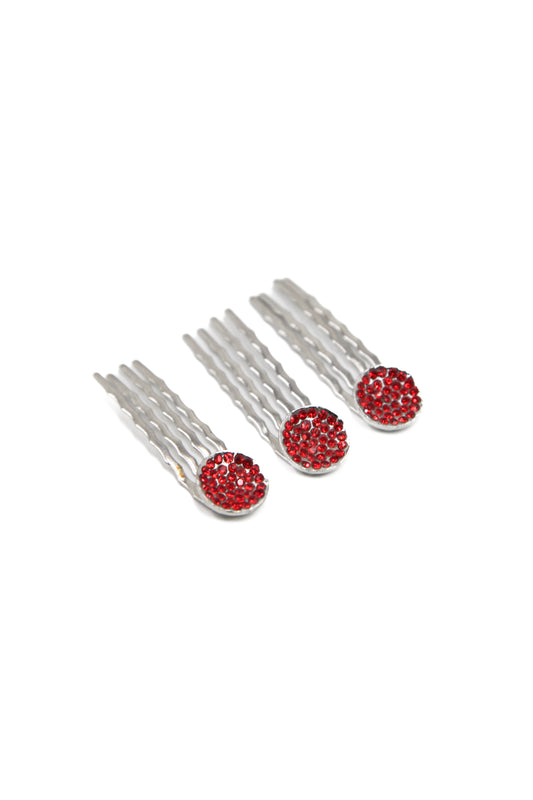 Trio Mini Round Hair Combs #H01