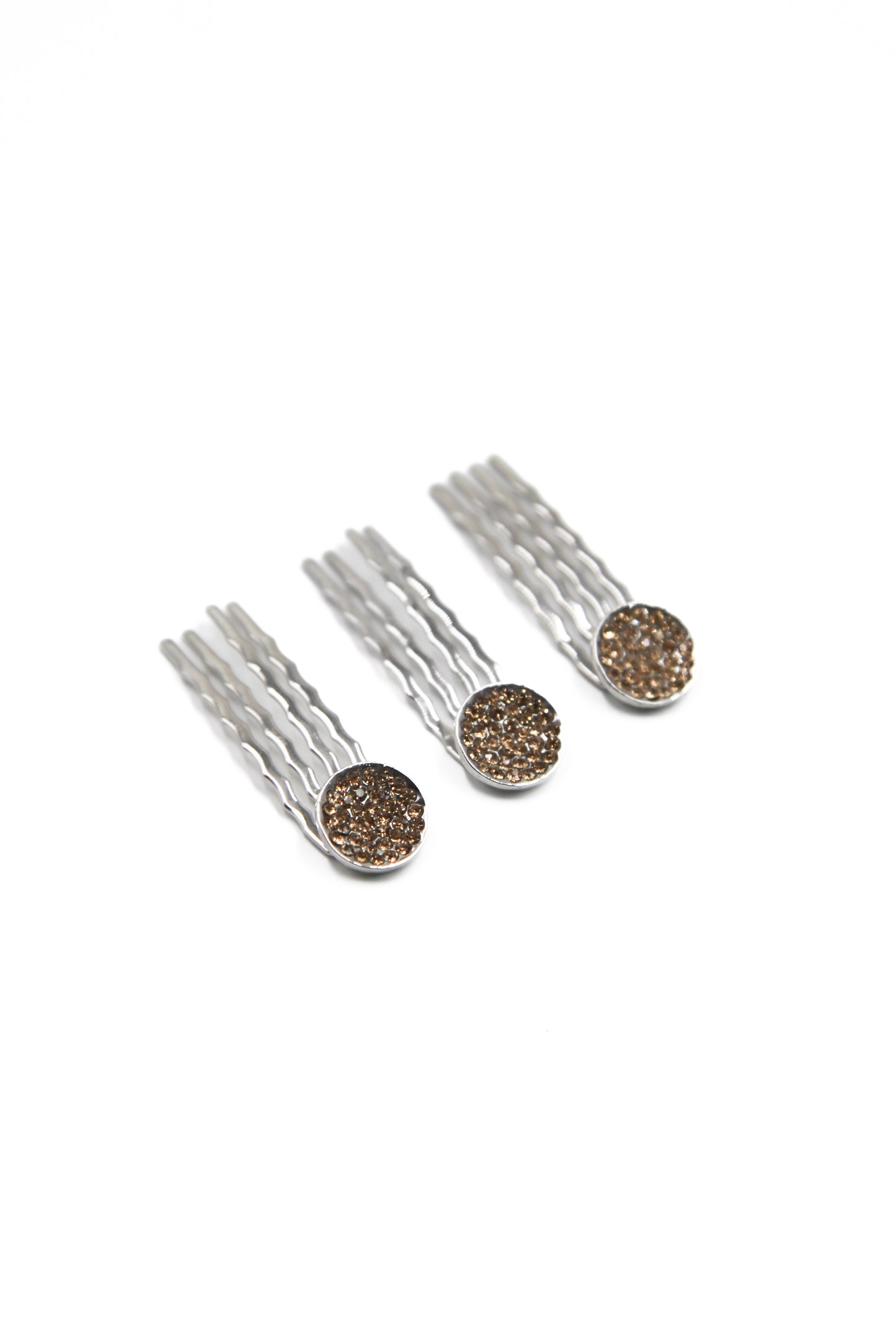 Trio Mini Round Hair Combs #H01