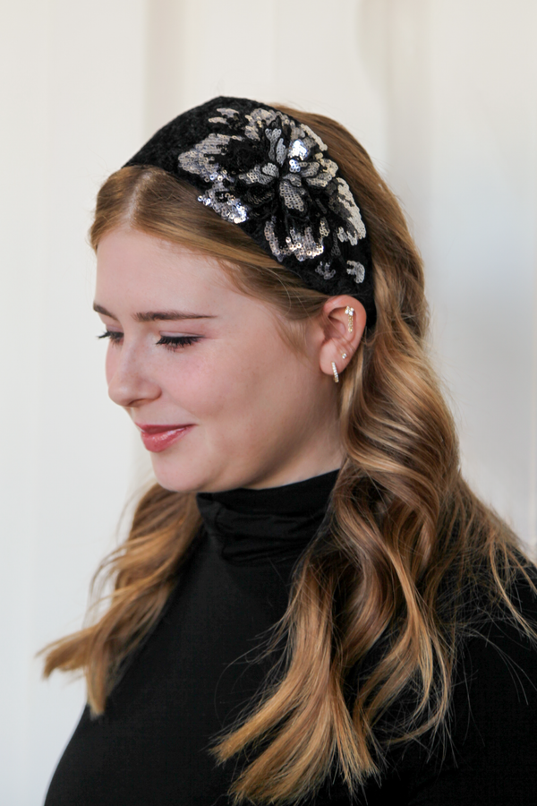 Sequin Flower Headband