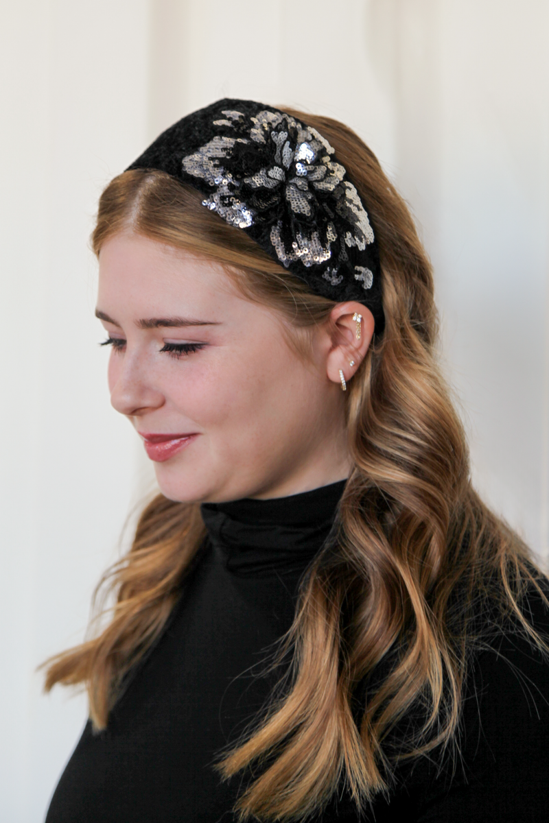 Sequin Flower Headband