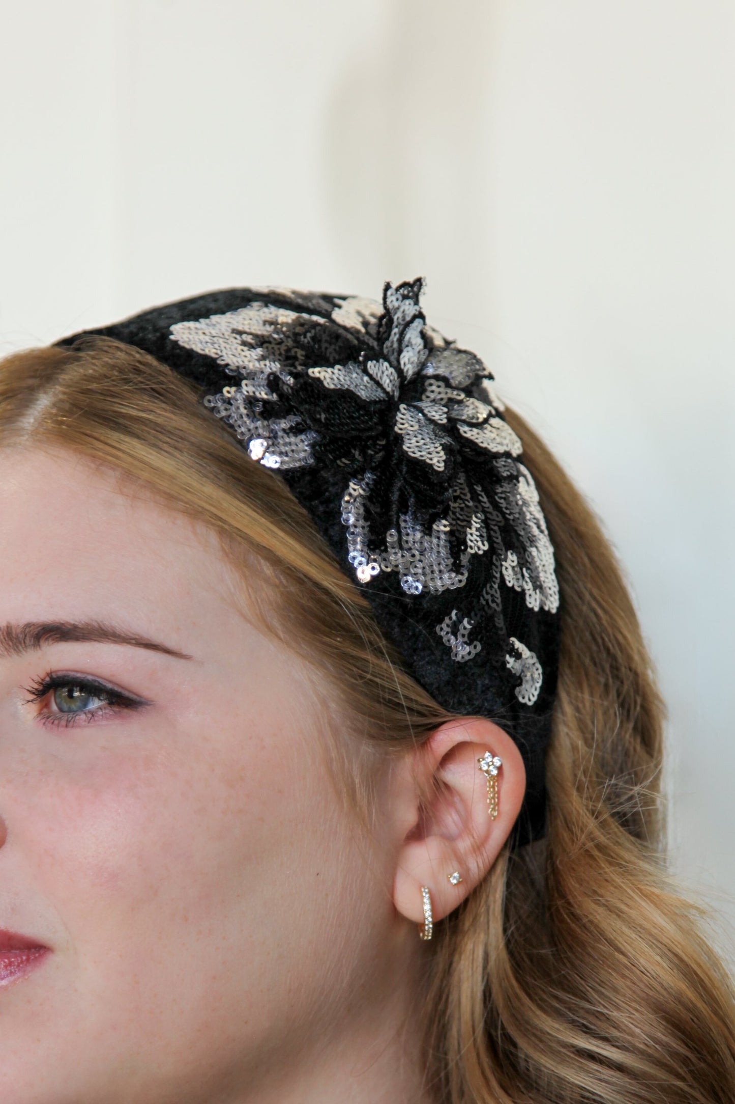 Sequin Flower Headband Headband Soho Style