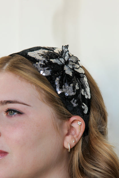 Sequin Flower Headband Headband Soho Style