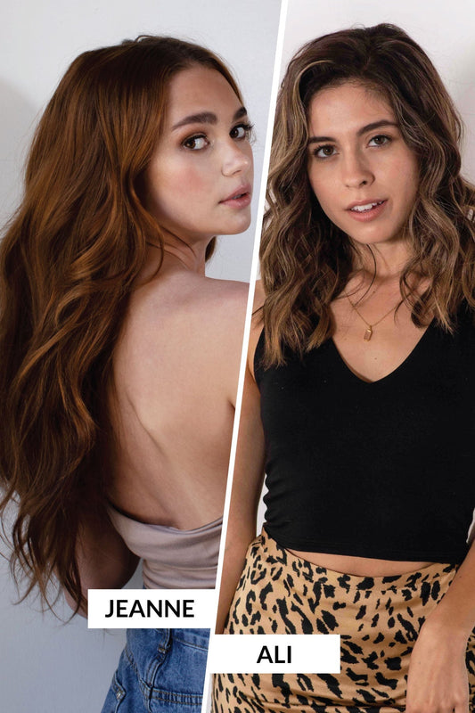 Special Value Set - JEANNE 22" U-Part Wig Human Hair + Ali set Hair Extension Sale