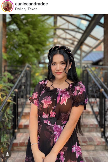 Crystal Twisted Velvet Headband Hair Accessorie Soho Style