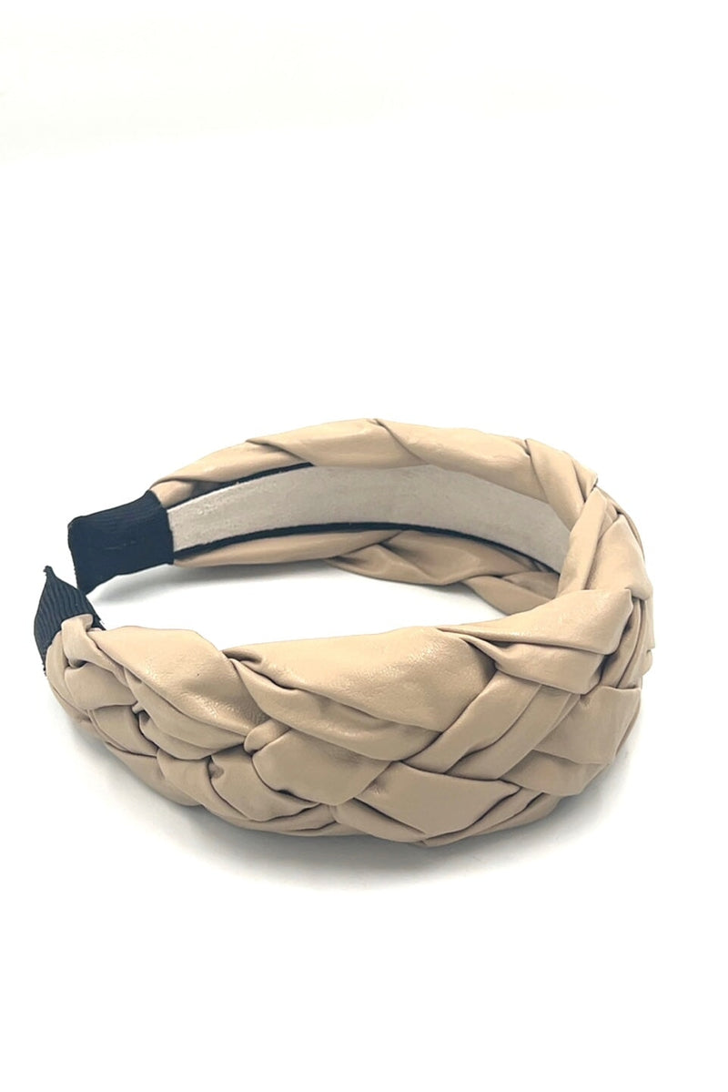 Woven Leather Headband Headband Soho Style