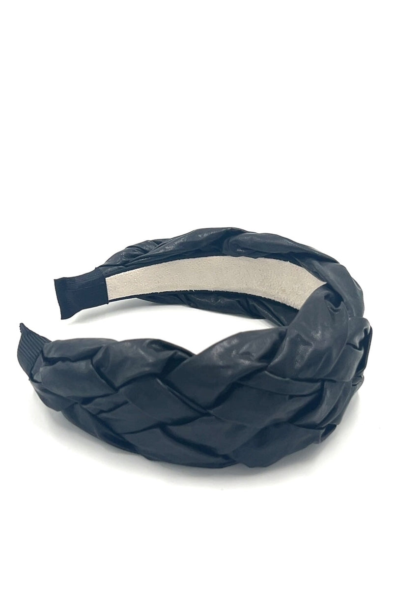 Woven Leather Headband Headband Soho Style