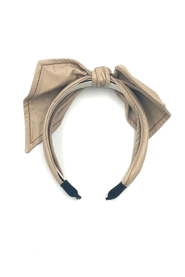 Leather Bow Headband Headband Soho Style