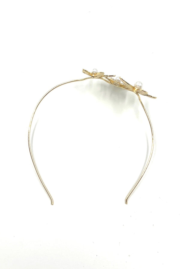 Tri Flower Crystal Headband Headband Soho Style