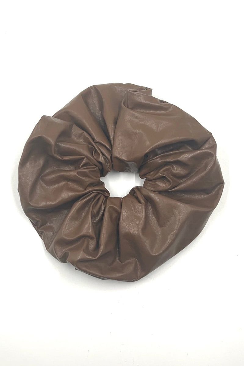 Leather Scrunchy Hair Accessories Soho Style