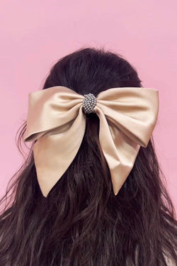 Large Silk Bow Barrette Soho Style