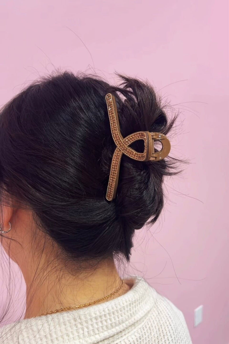 Amber Crystal Ribbon Hair Jaw Hair Jaws Soho Style