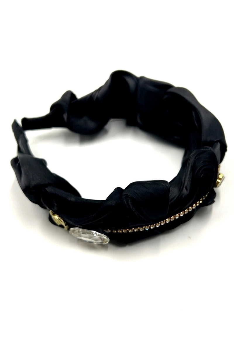 Scrunchy Style Embellished Headband Headband Soho Style