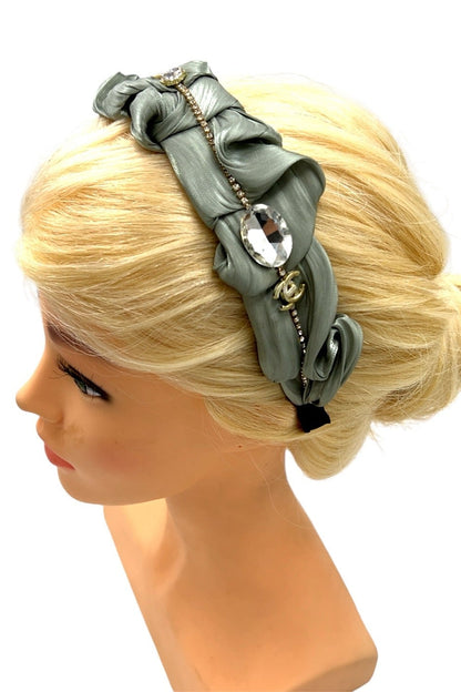 Scrunchy Style Embellished Headband Headband Soho Style
