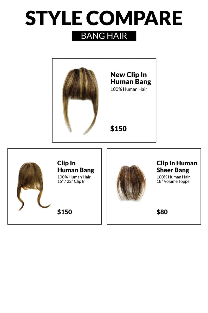 New Human Hair Clip-In Bang Extension Hair Extension Soho Style