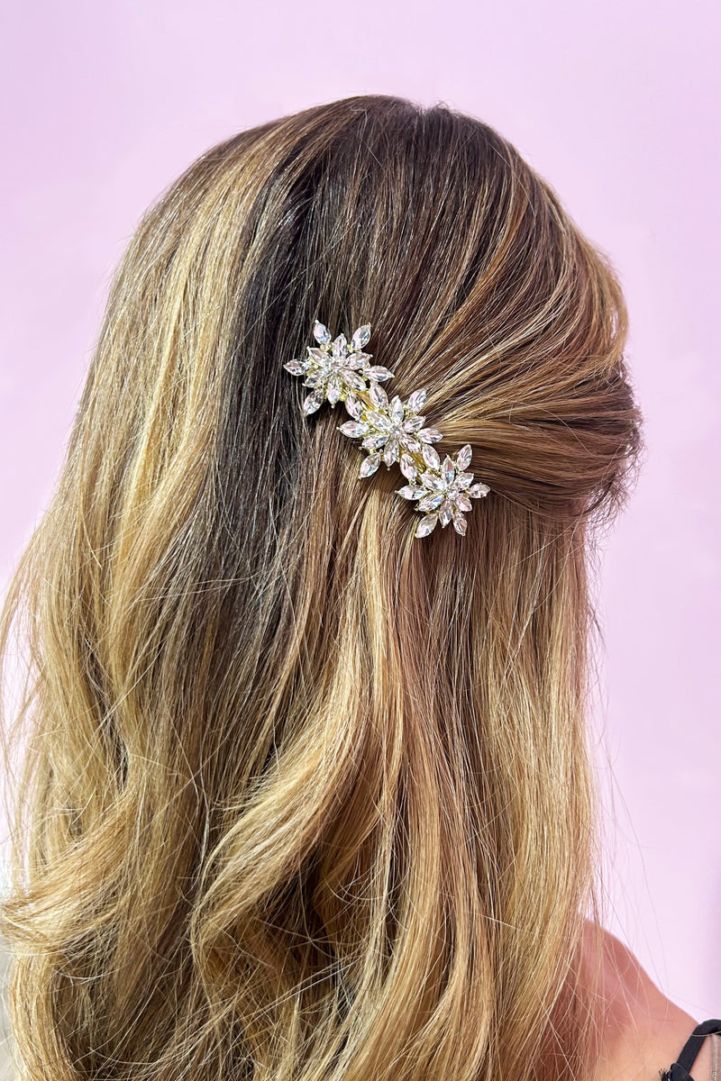 Crystal Starburst Barrette Barrette Soho Style