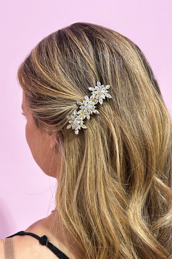 Crystal Starburst Barrette Barrette Soho Style