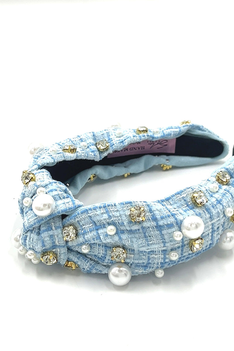 Pearly Fabric Headband Headband Soho Style