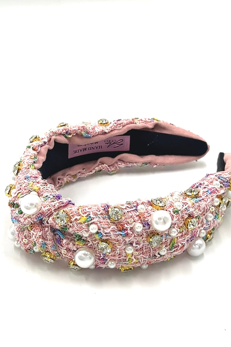 Pearly Fabric Headband Headband Soho Style