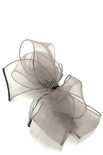 Gray See-Through Barrette Barrette Soho Style