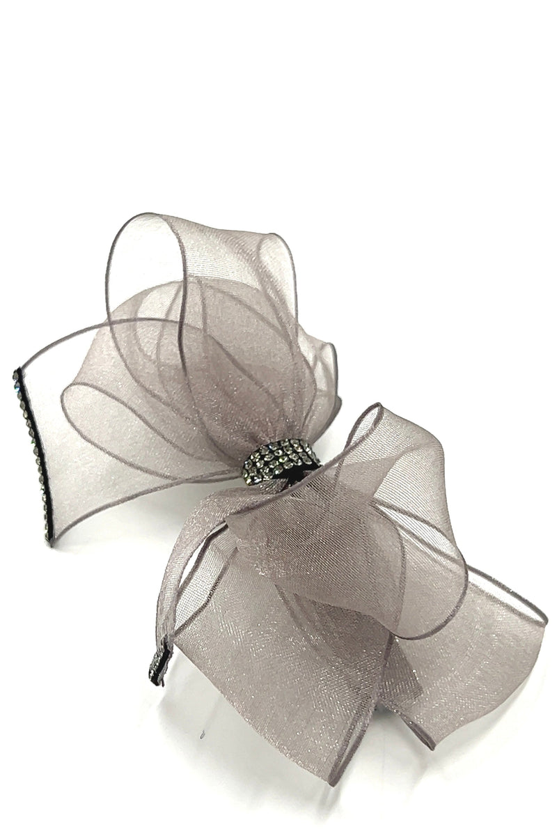 Gray See-Through Barrette Barrette Soho Style