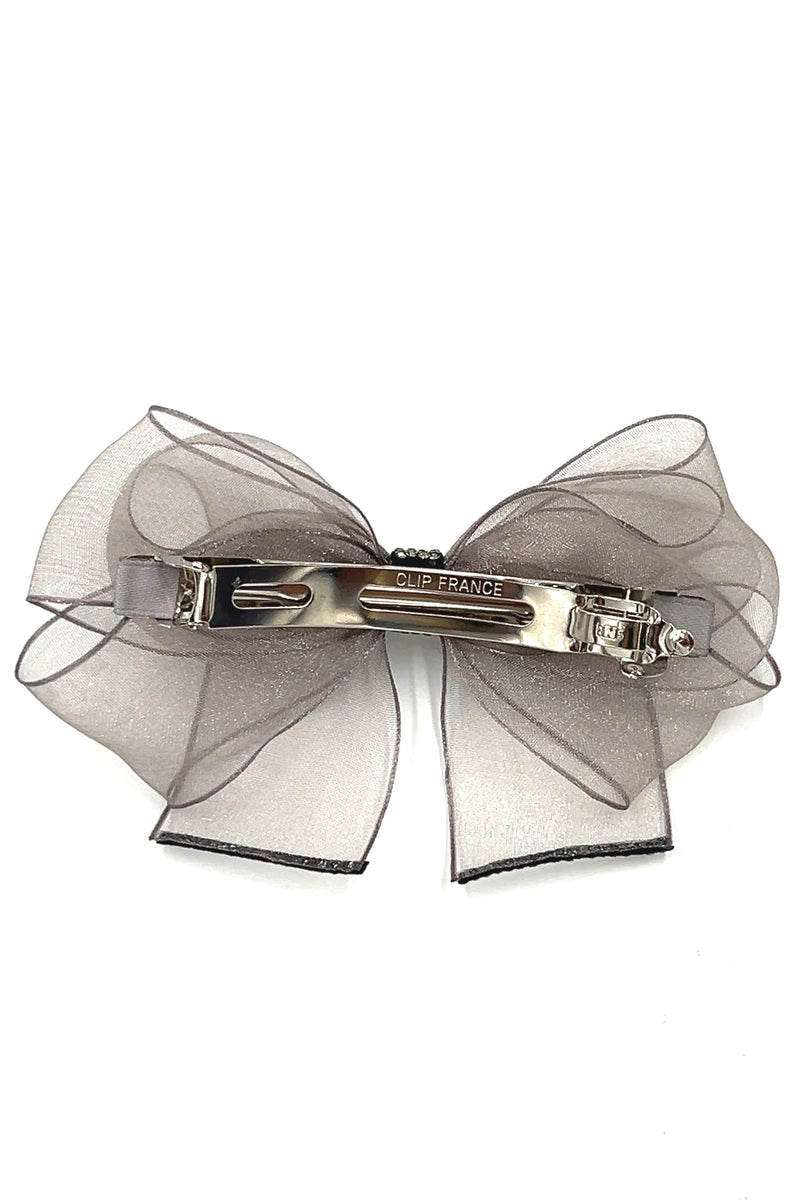 Gray See-Through Barrette Barrette Soho Style