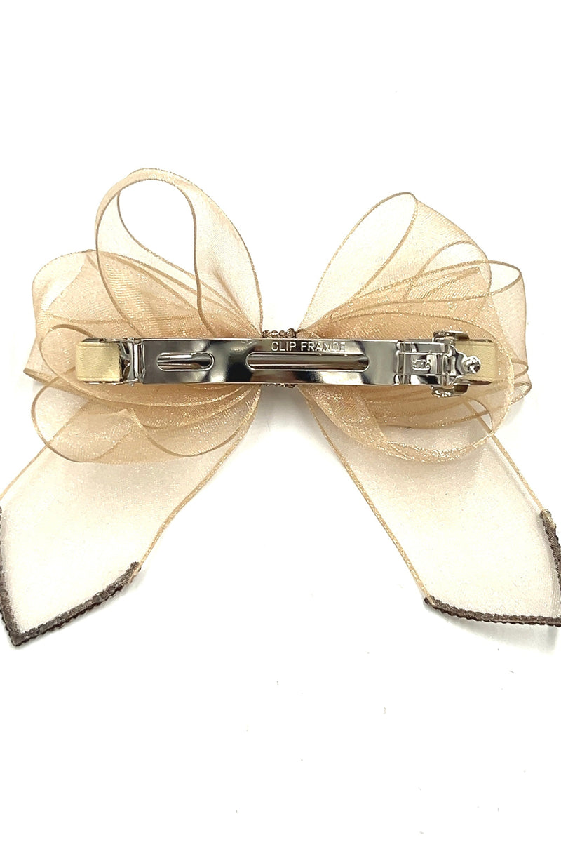 Amber See-Through Barrette Barrette Soho Style