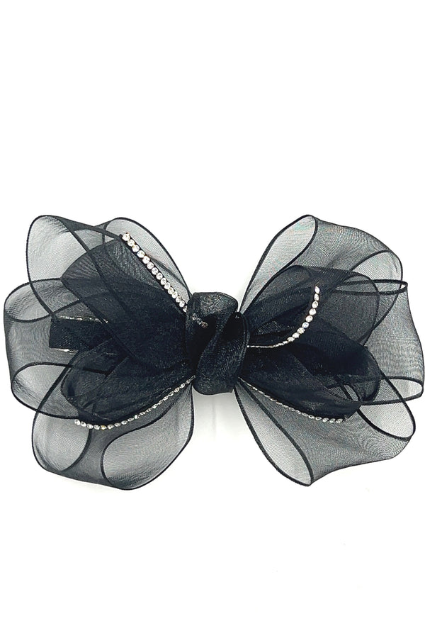 Black See-Through Barrette Barrette Sohostyle