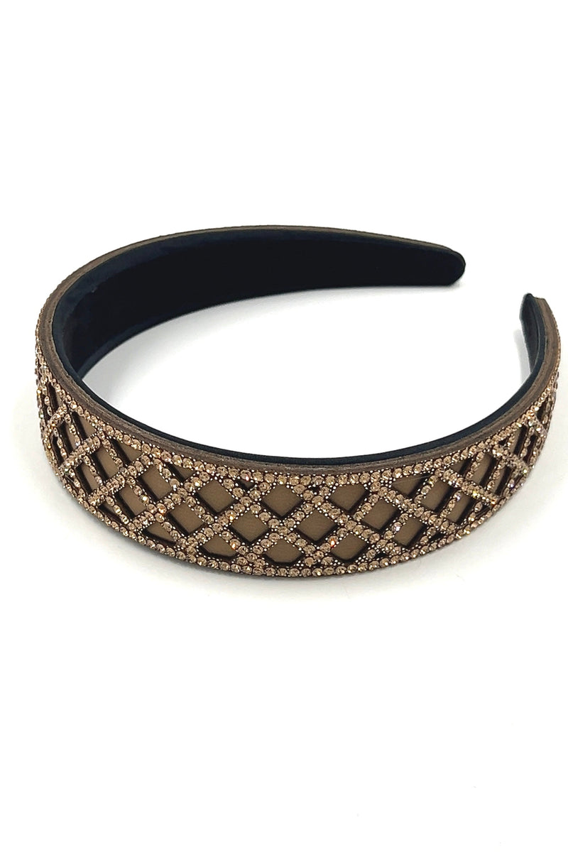Crystal Gingham Check Headband Headband Soho Style