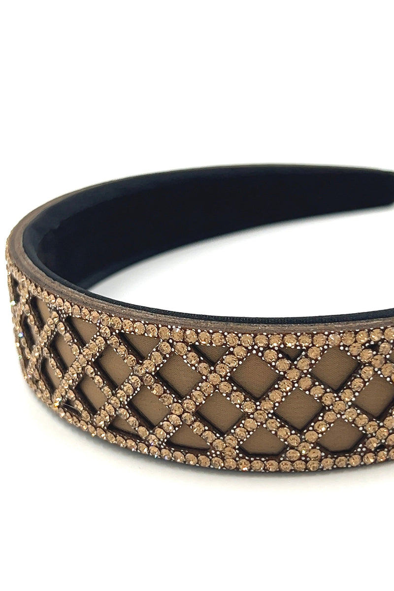 Crystal Gingham Check Headband Headband Soho Style