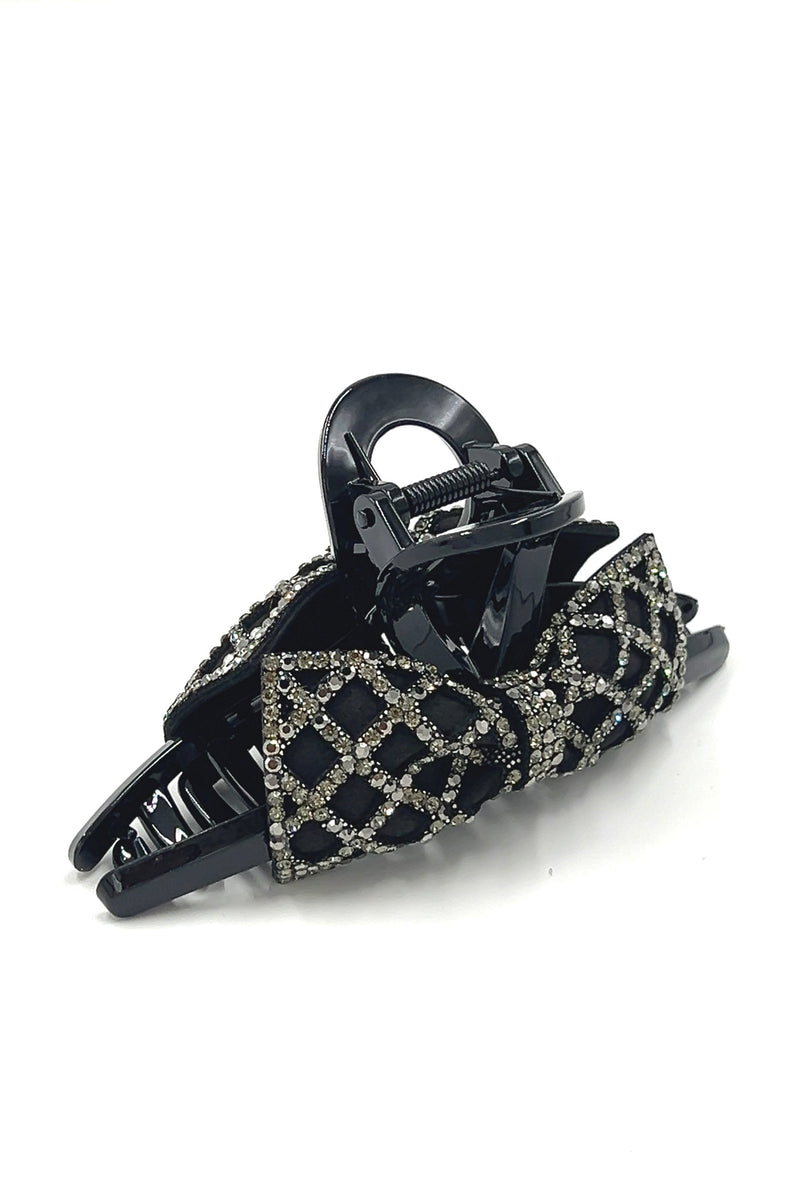 Shiny Lined Bowtie Hair Jaw Soho Style