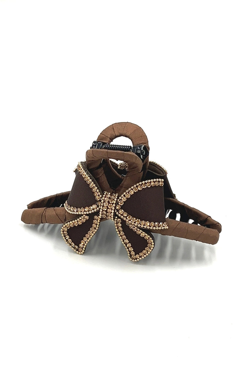 Chestnut Double Bow Hair Jaw Hair Jaws Soho Style