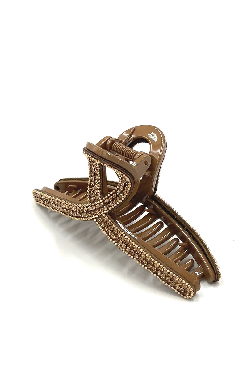 Amber Crystal Ribbon Hair Jaw Hair Jaws Soho Style
