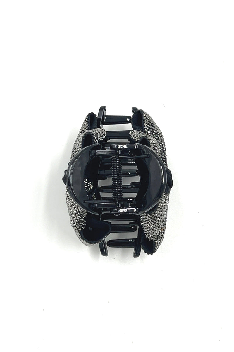 Black Crystal Bowtie Style Hair Jaw Hair Accessories Soho Style