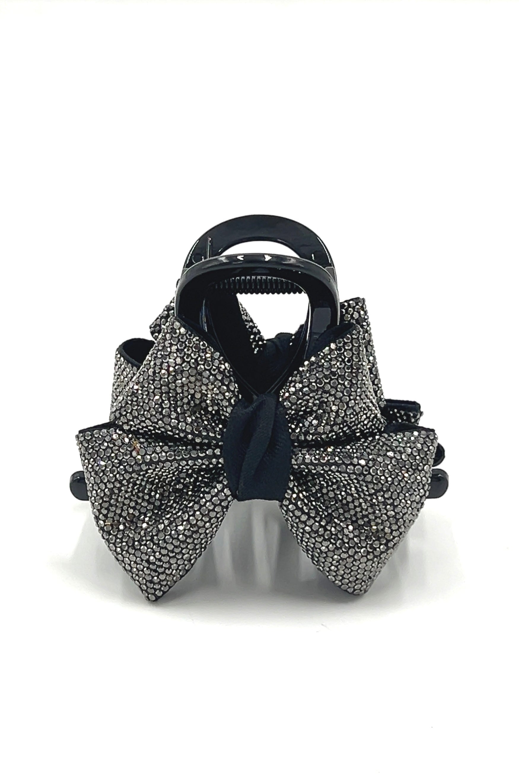 Black Crystal Bowtie Style Hair Jaw Hair Accessories Soho Style