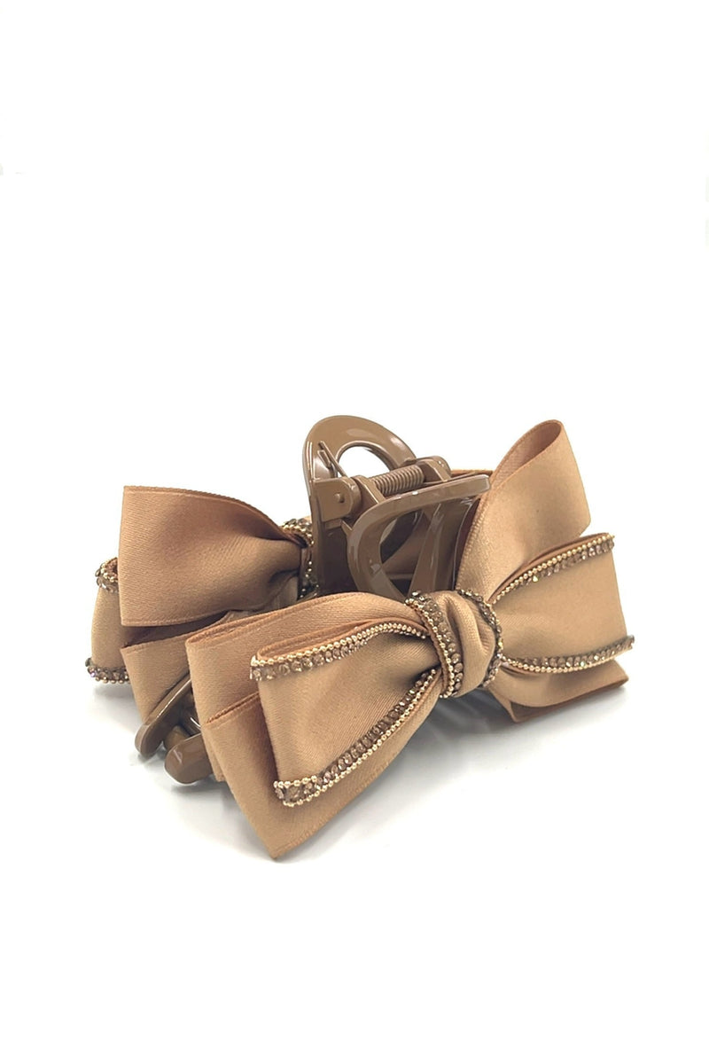 Gold Lined Bow Hair Jaw Hair Jaws Soho Style