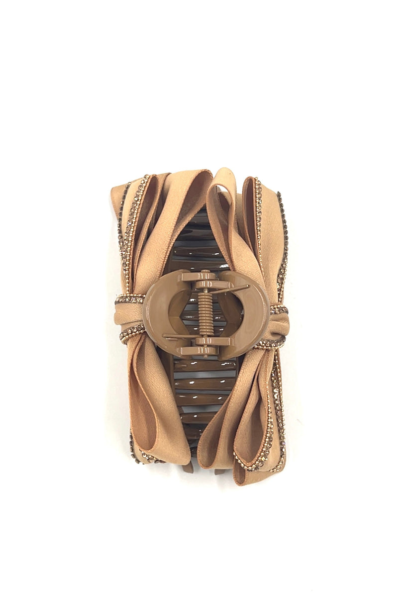 Gold Lined Bow Hair Jaw Hair Jaws Soho Style
