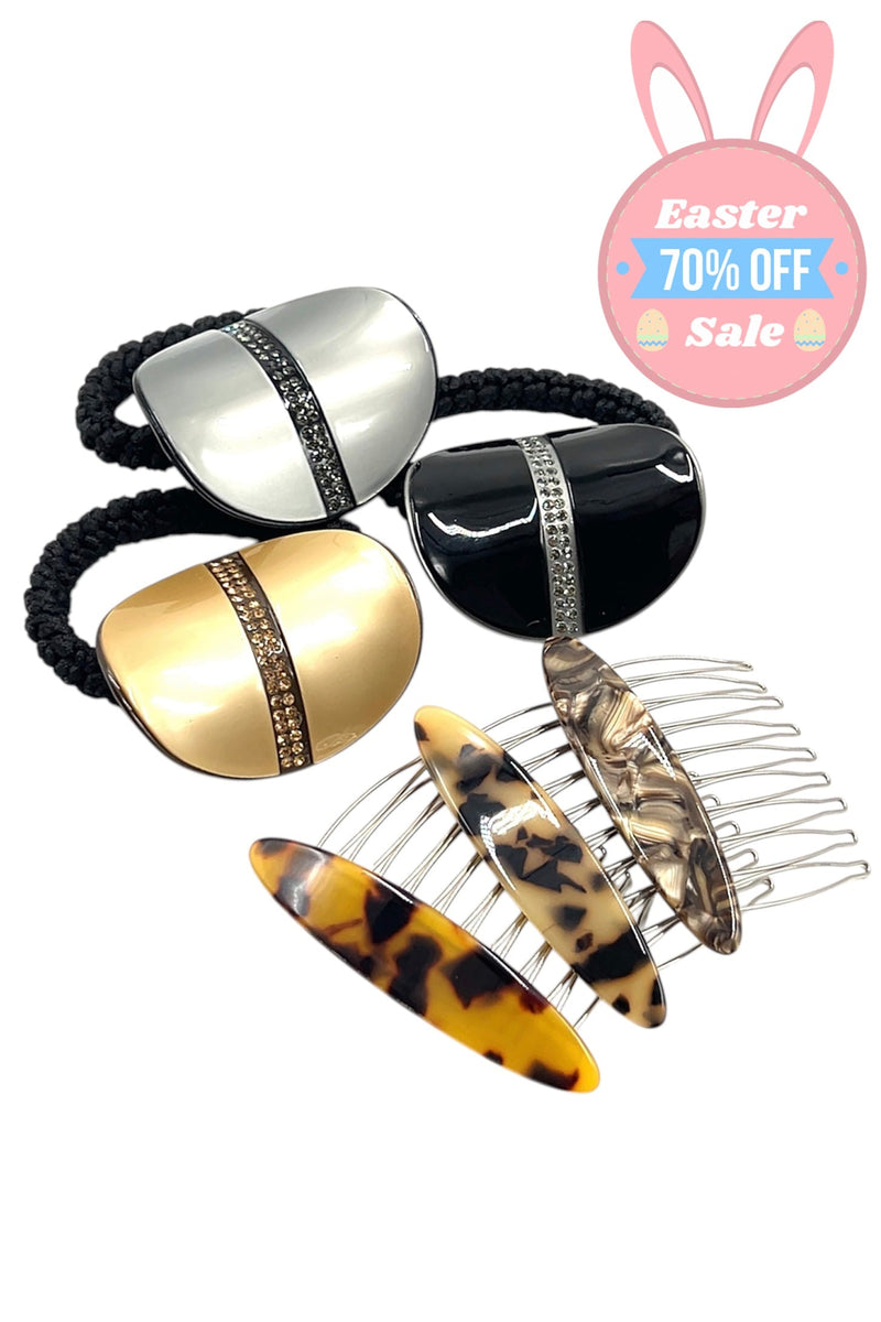 #4 Metallic Tie and Marble Comb Sale Soho Style