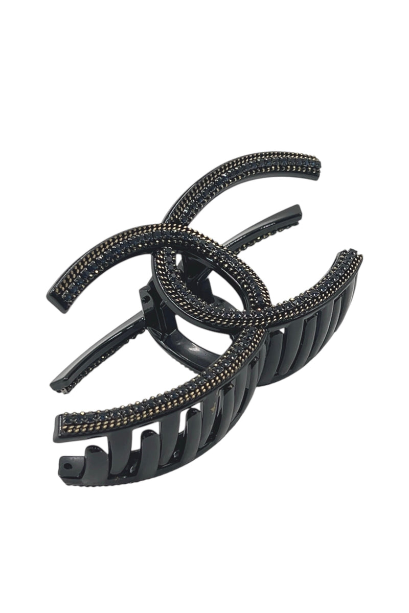 #6 Navy Blue Jaw and Barrette Set Sale Soho Style