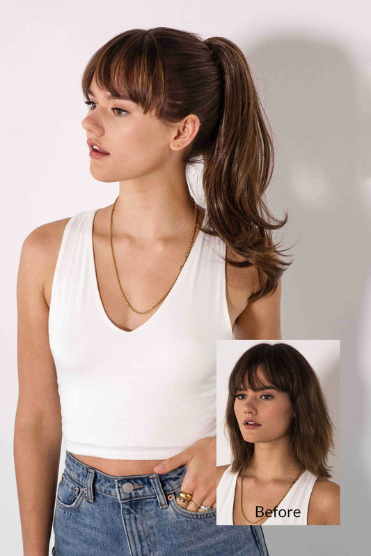 Meghan - 18'' Futura Jaw Clip-In Ponytail Extension Hair Extension Soho Style