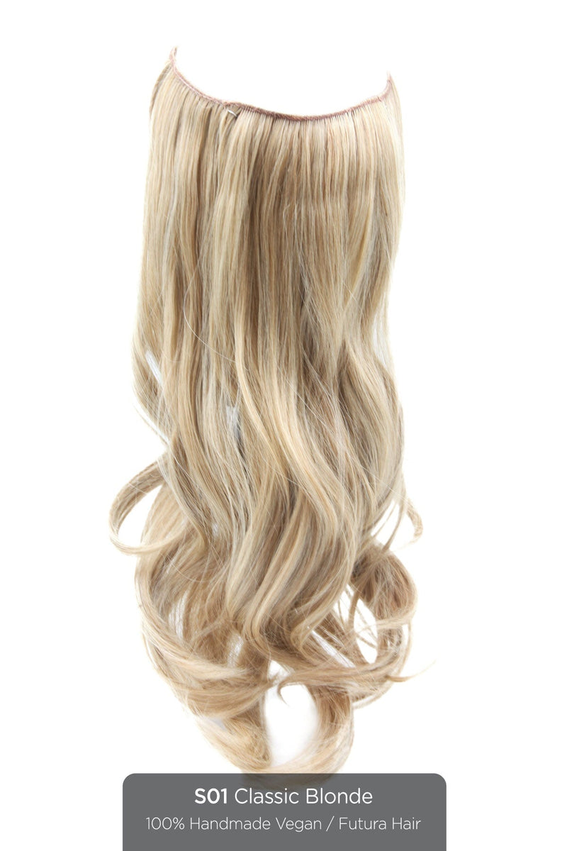 Special Value Set - Aura Invisible Wired (Halo) FUTURA Hair Extension Available in 15" + 19" set Hair Extension Sale