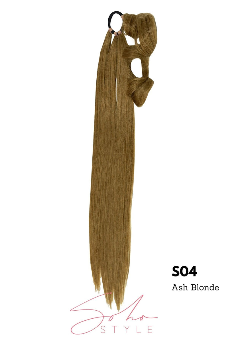 Glamwipe 34" long & sleek for perfect Braidable Extra Long Ponytail Extension Hair Extension Soho Style