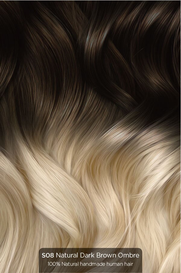 Ombre Aura - 20" Invisible Wired (Halo®) Human Hair Extension Hair Extension Soho Style