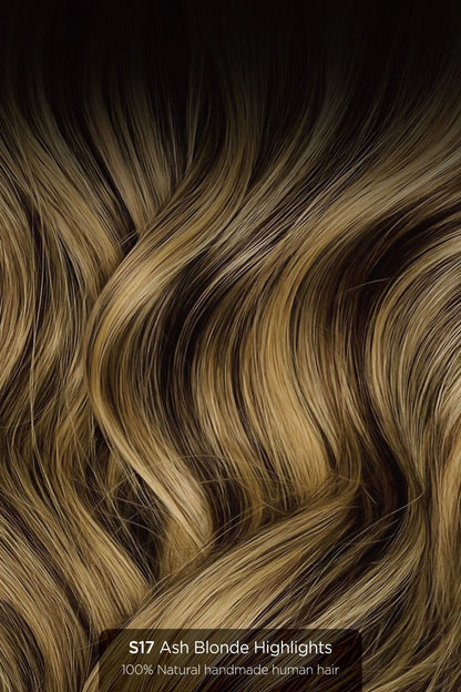 Root Two Tone Aura - Invisible Wired (Halo) Remy Hair Extension Available in 14" & 20" Set Hair Extension Soho Style