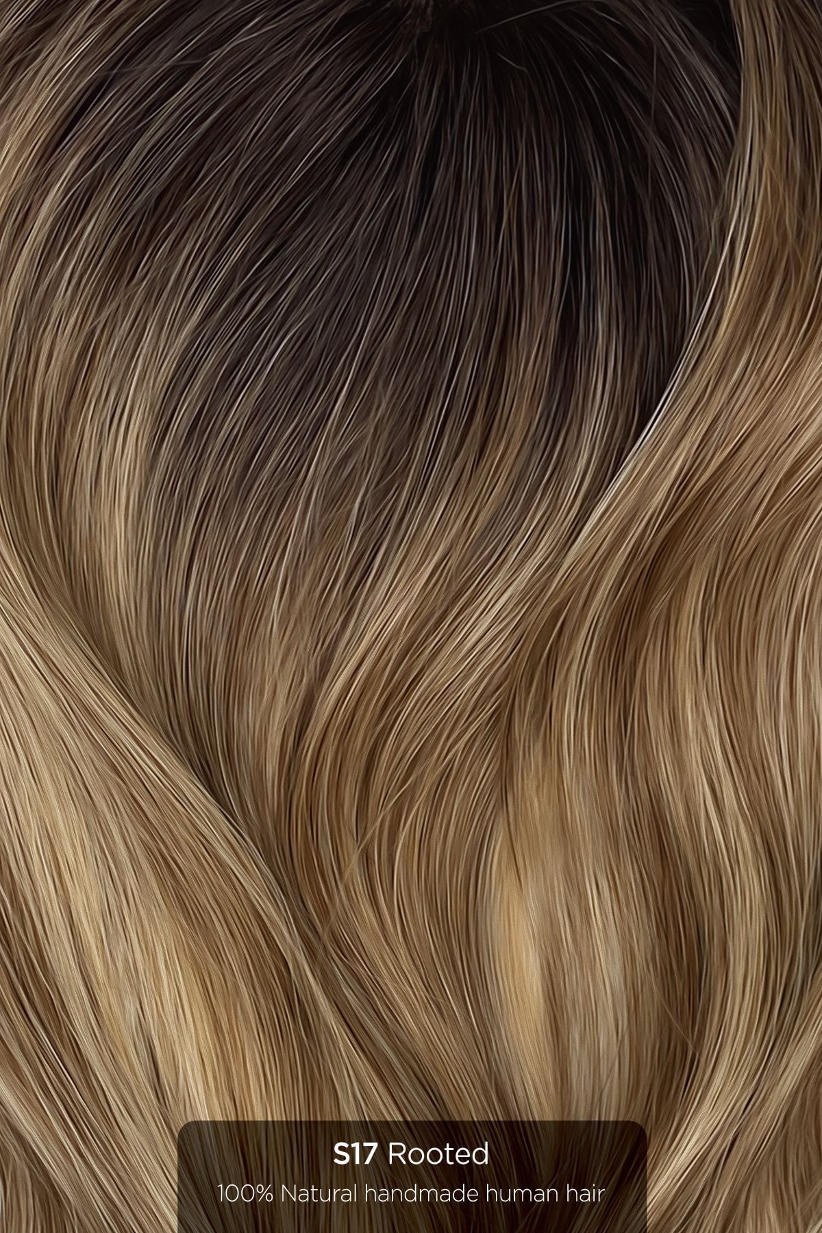 Root Two Tone Godiva - 20" Luxury Long Human Hair Volume Topper Hair Extension Hair Extension Soho Style