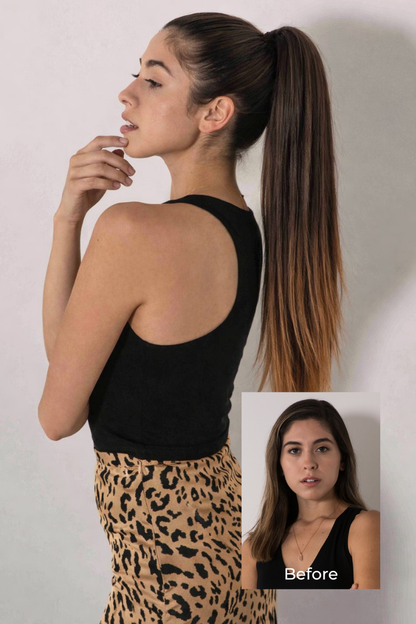 Sasha - 20" Futura Jaw Clip-In Ponytail Extension